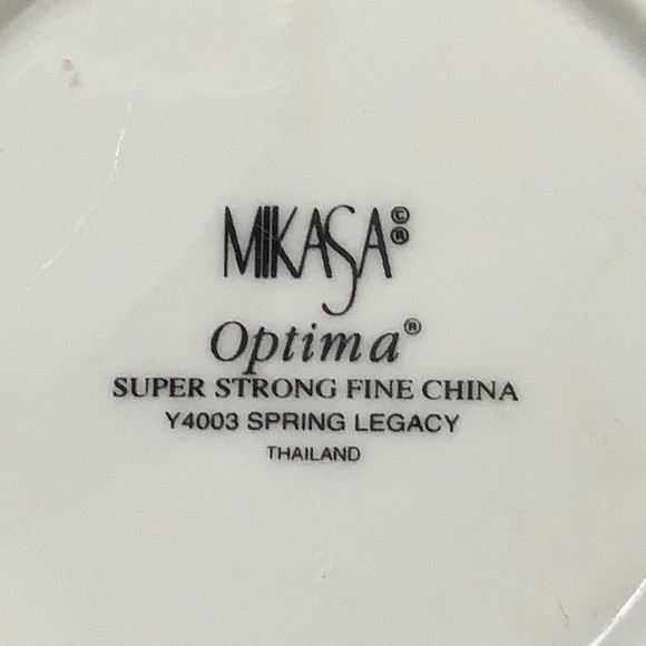 MIKASA SPRING LEGACY CREAMER & SUGAR BOWL & LID SET VINTAGE - Picture 11 of 11